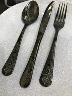 Tafelvork Antique Gun metal zwart