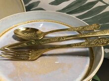 Tafelmes Antique Gold