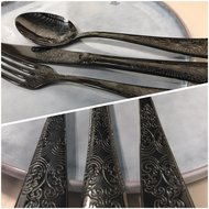 Tafelvork Antique Gun metal zwart