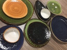 Bord 17 cm Triangle bruin Jersey