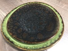 Bord 21 cm Triangle groen Jersey