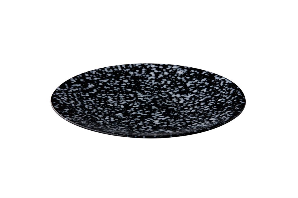 Bord rond 27 cm White Spots