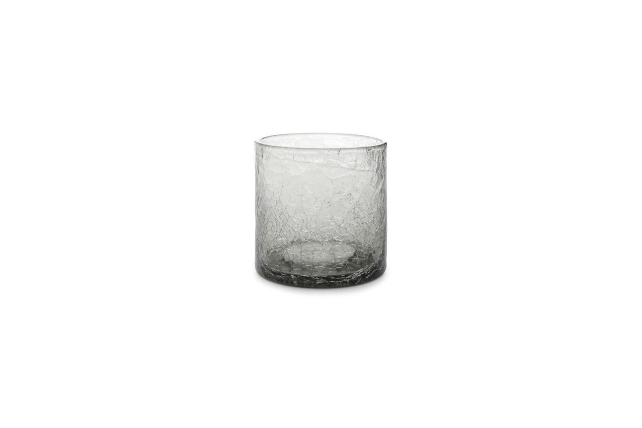 Tumbler glas 22 cl Grey Crackle