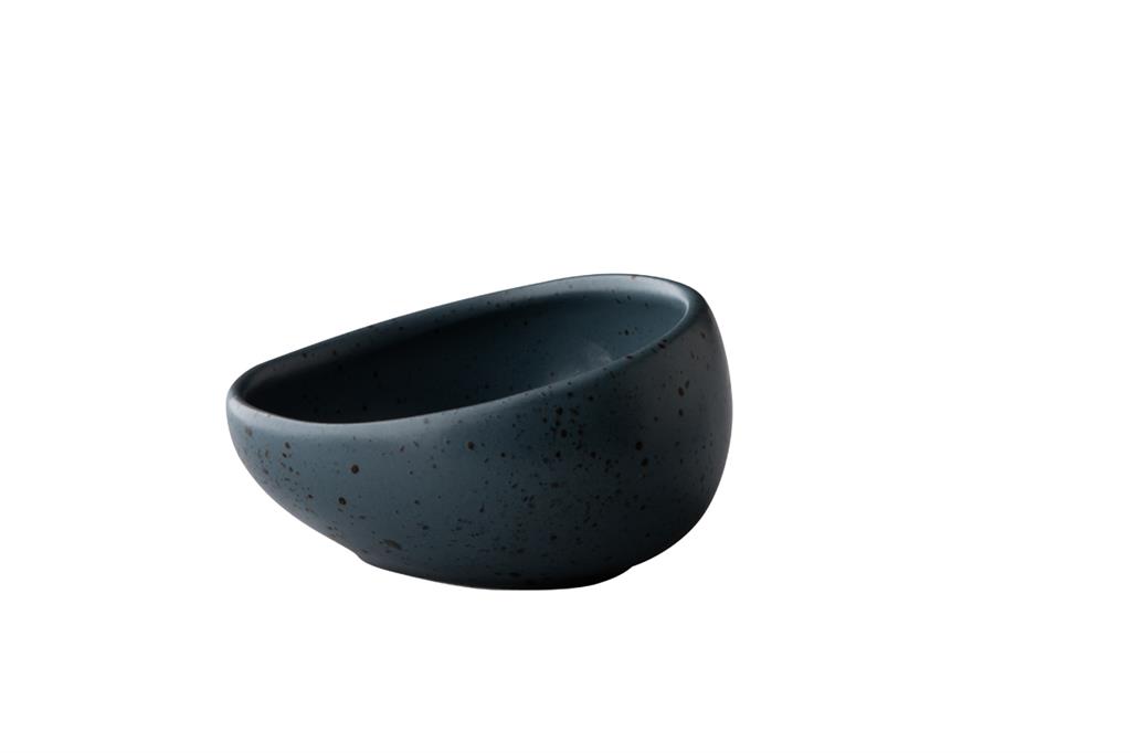 Kom schuin Tinto 8,9 cm mat donkergrijs
