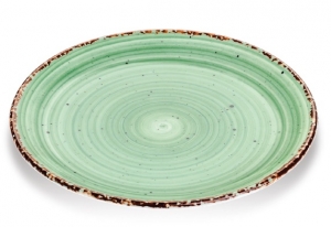 Gural Ent Plat bord Groen 27 cm doorsnee