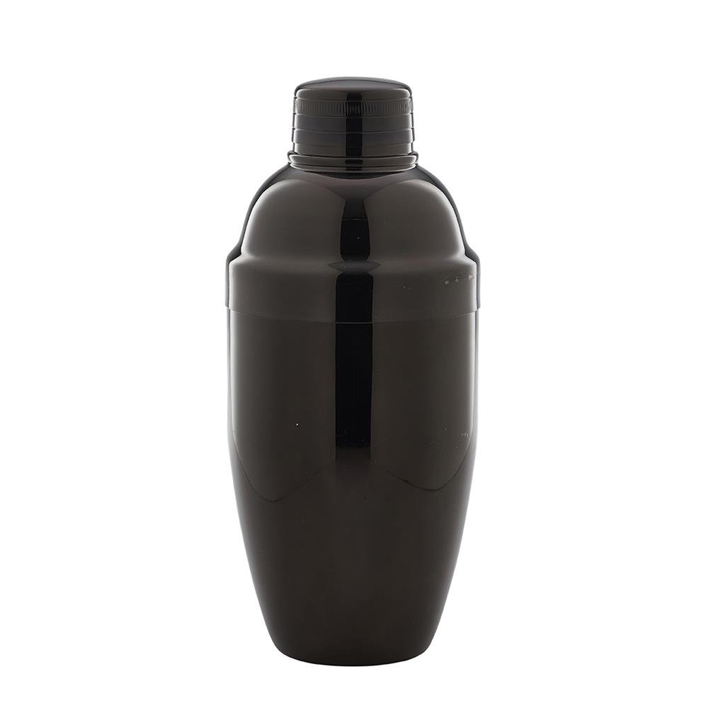 Cobbler cocktailshaker gun metal zwart 500 ml
