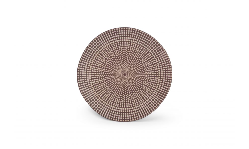 Bord 21 cm Mosaic Aubergine
