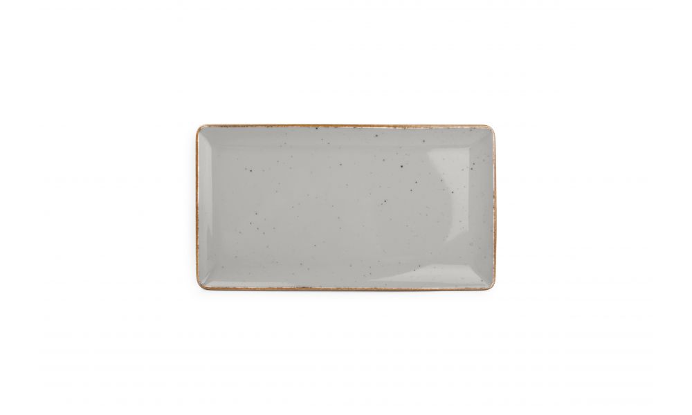 Plat bord 24cm x 13cm Collect Grijs