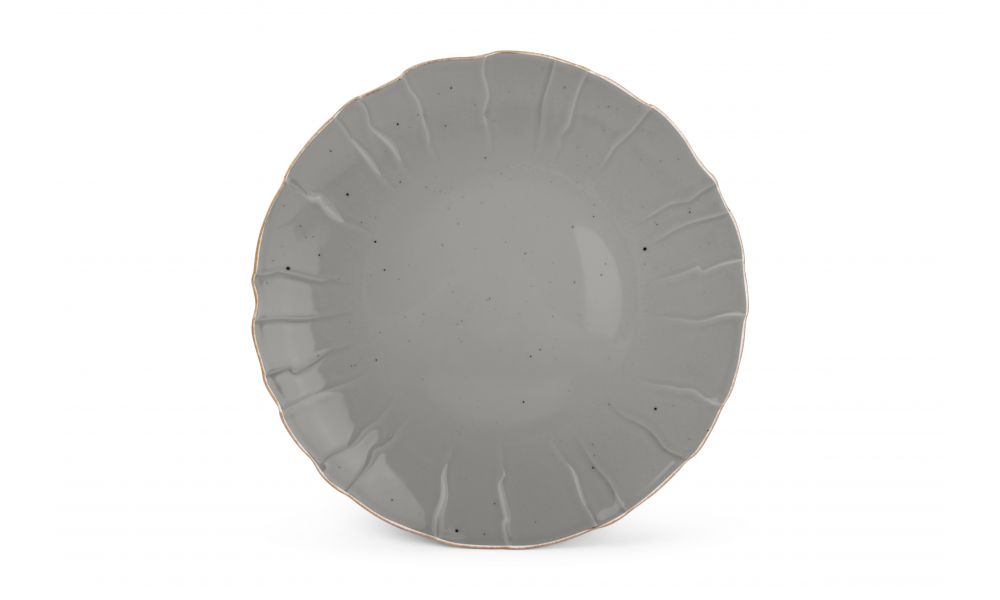 Plat gestructureerd bord 31cm Collect Grijs