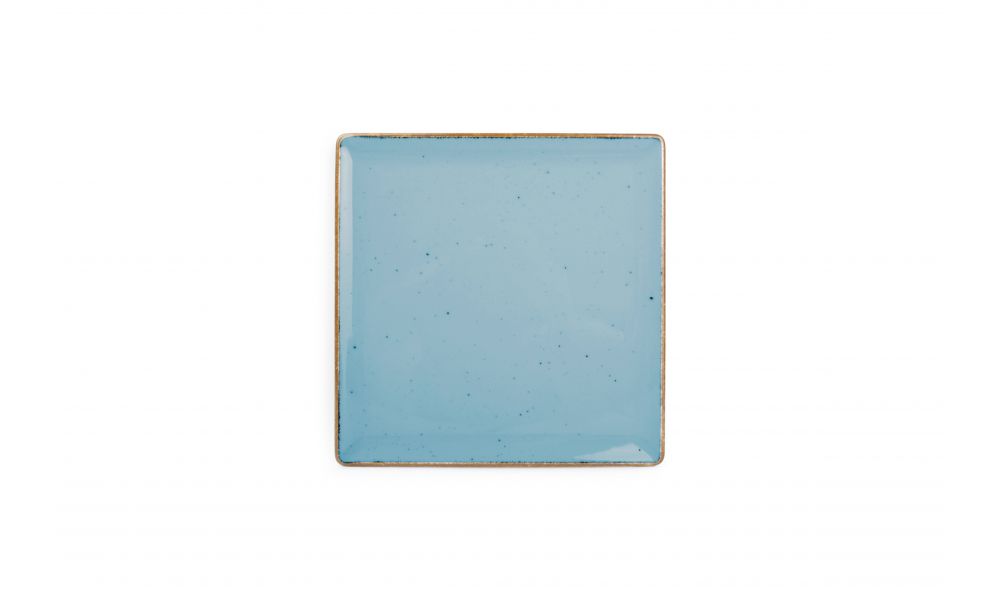 Plat bord 20.5cm x 20.5cm Collect Blauw