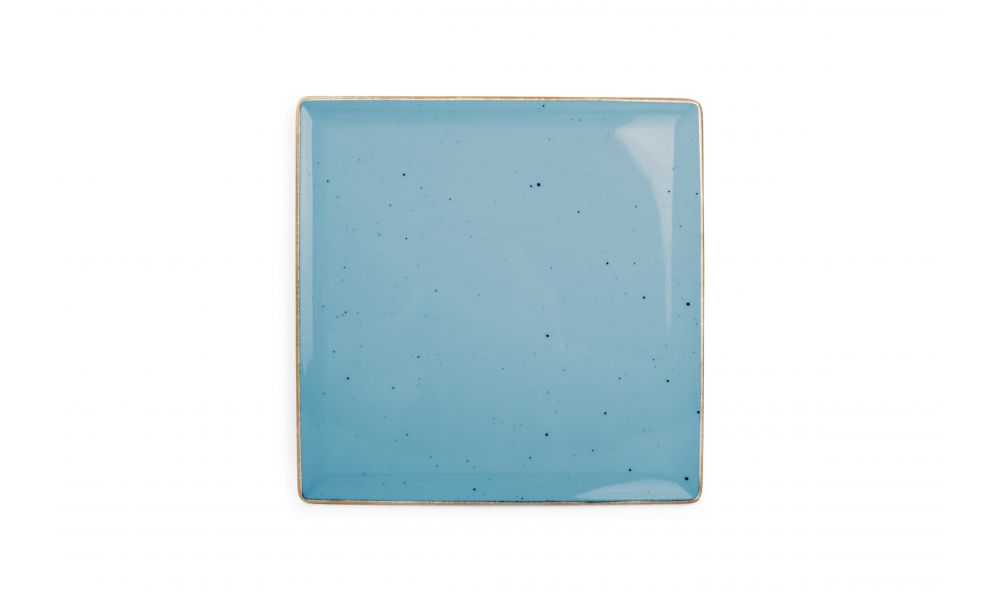 Plat bord 25.5cm x 25.5cm Collect Blauw