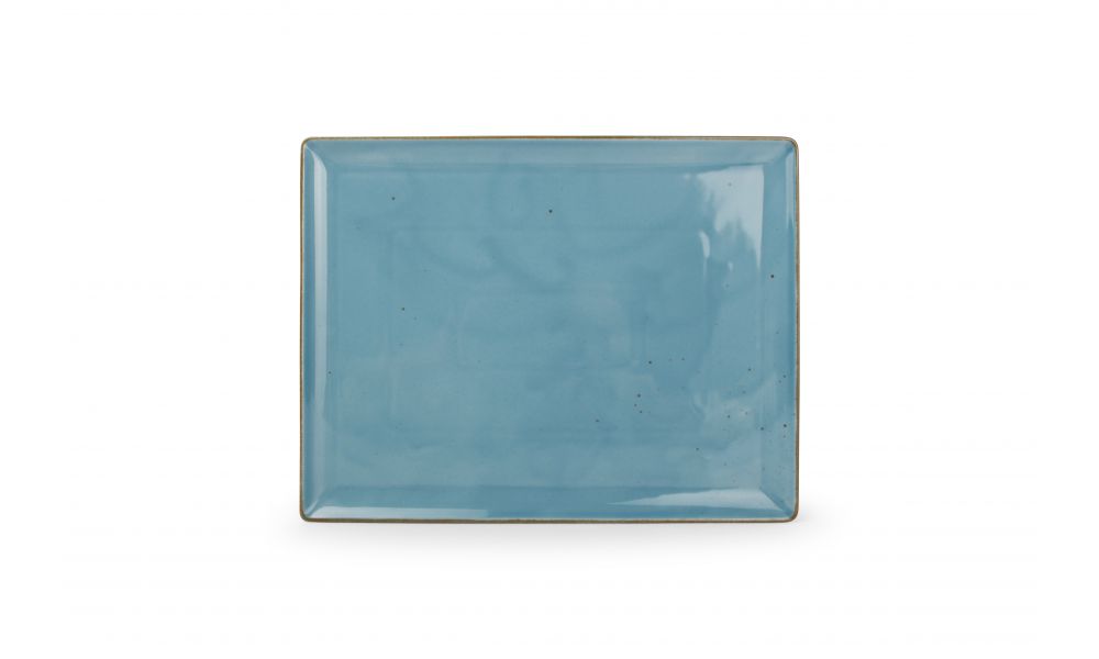 Plat bord 31cm x 24cm Collect Blauw