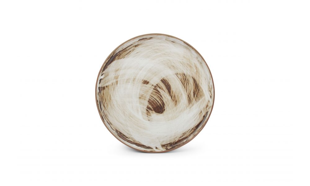 Plat bord 21 cm brown Brush