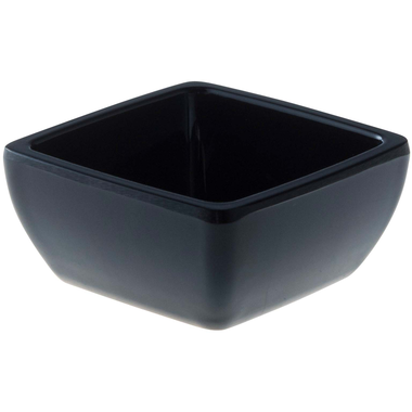Vierkant bakje 10 cl Zwart Melamine