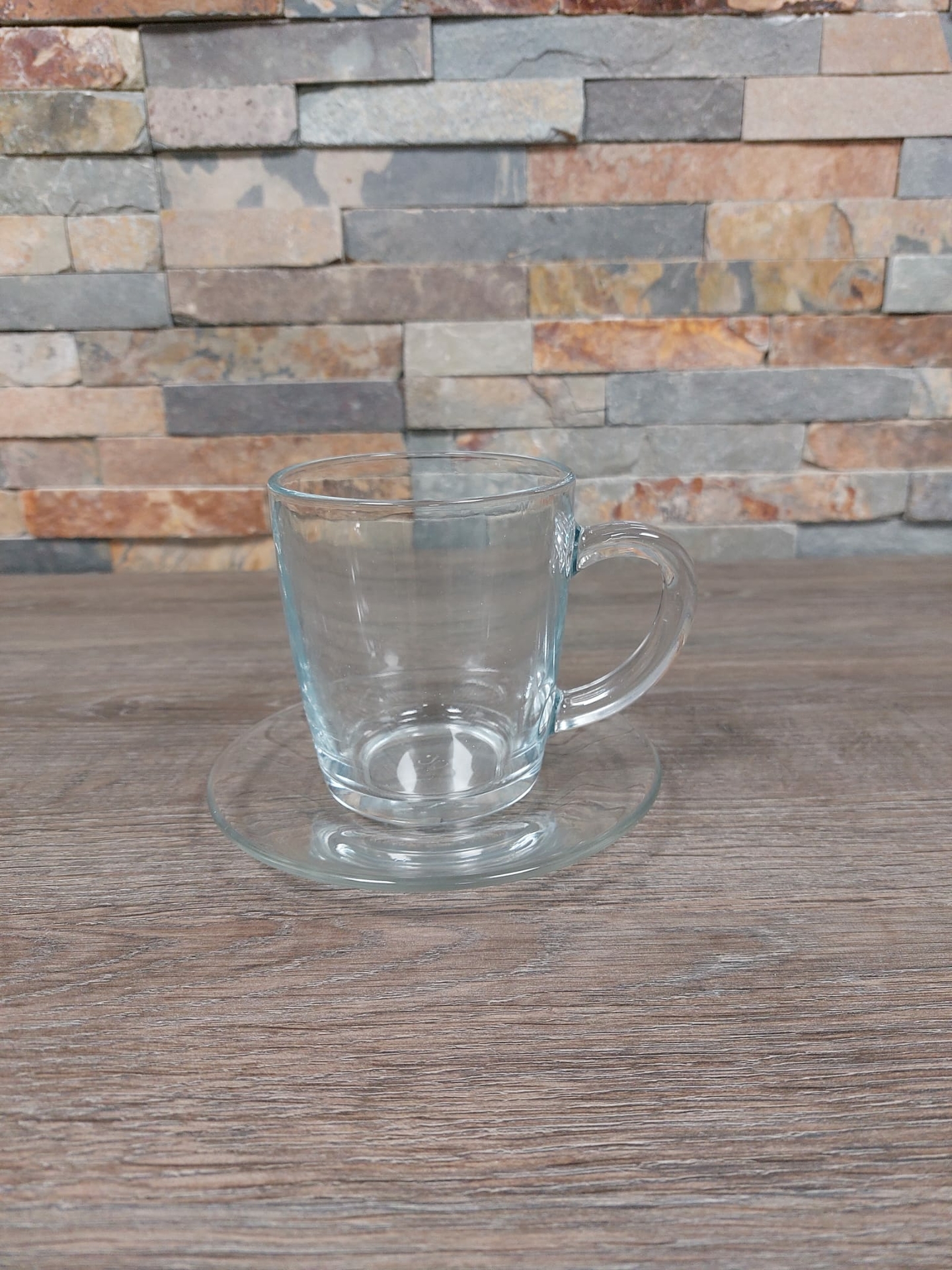 Theeglas 40 cl met schotel 14 cm