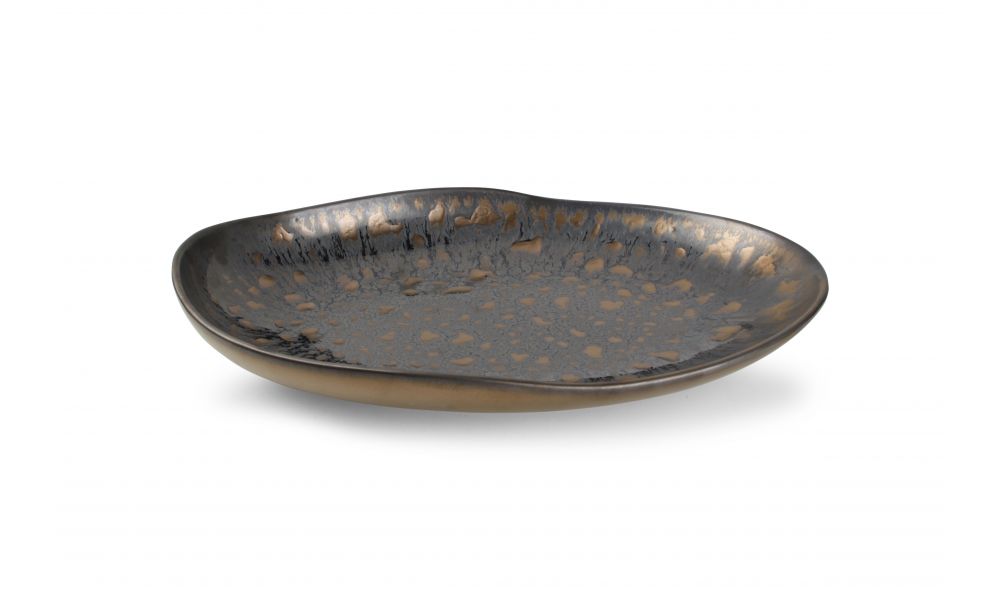 Bord 35 cm gold flaked Nobile