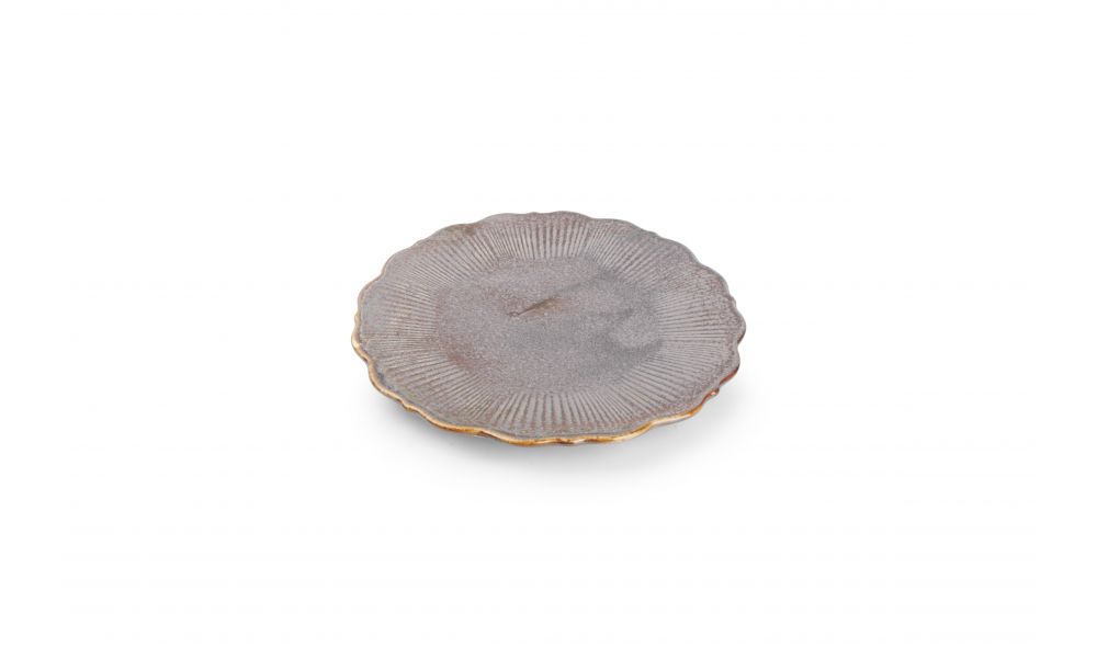 Plat Bord 21,5 cm Bronze Floret