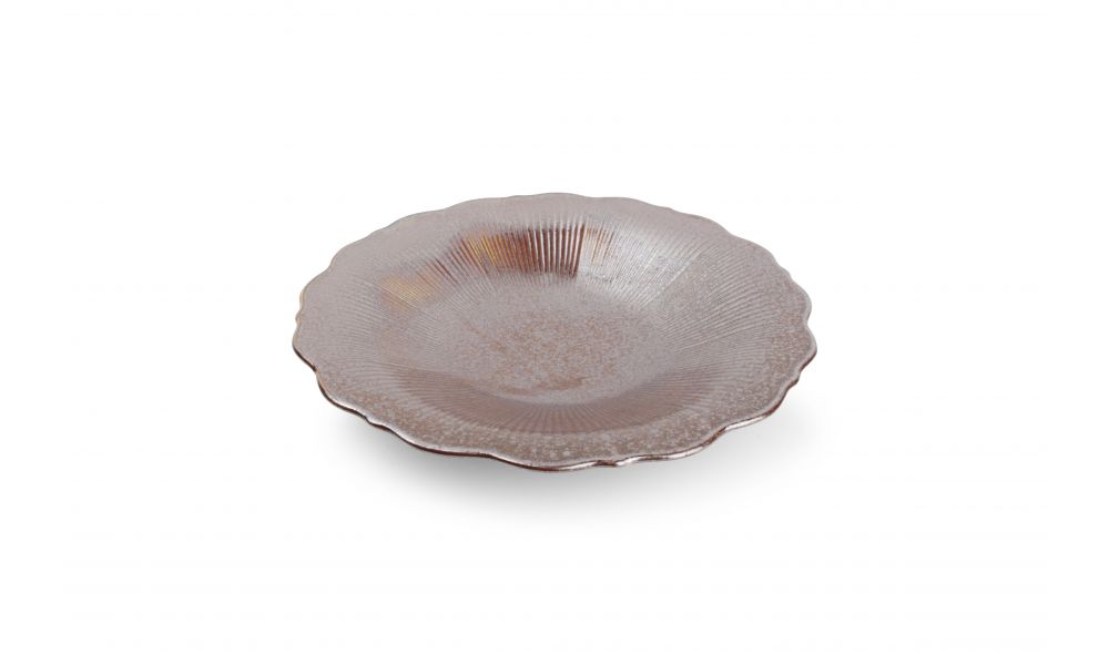 Diep Bord 28 cm Bronze Floret