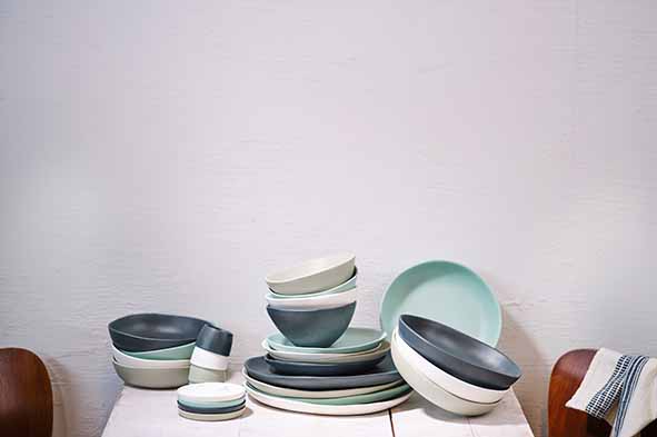 Diep Bord 21 cm Coconut Milk Kupo Melamine, foto 4 van 6