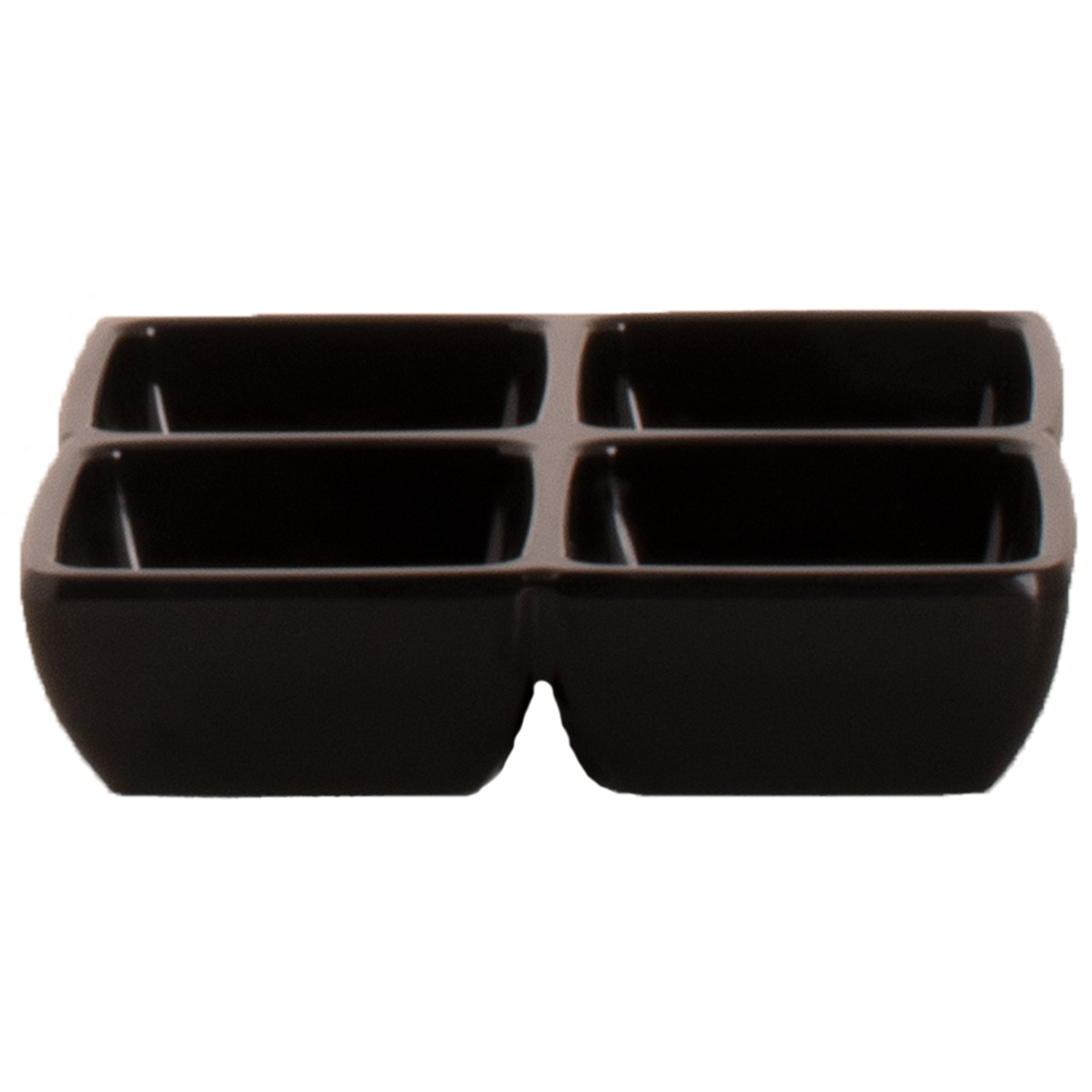 Schaaltje 4 vaks melamine zwart Truyts