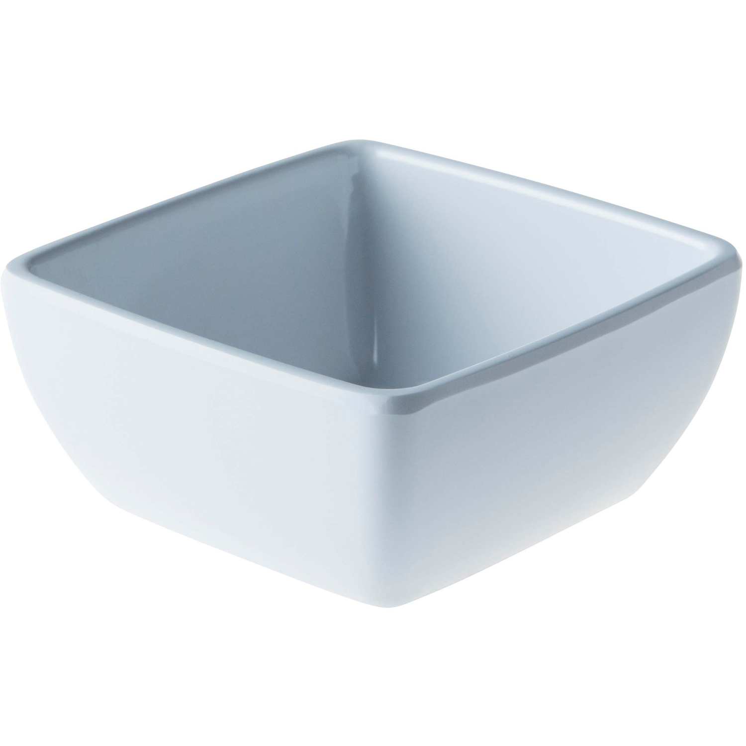 Vierkant kom 12,5 cm wit melamine Truyts