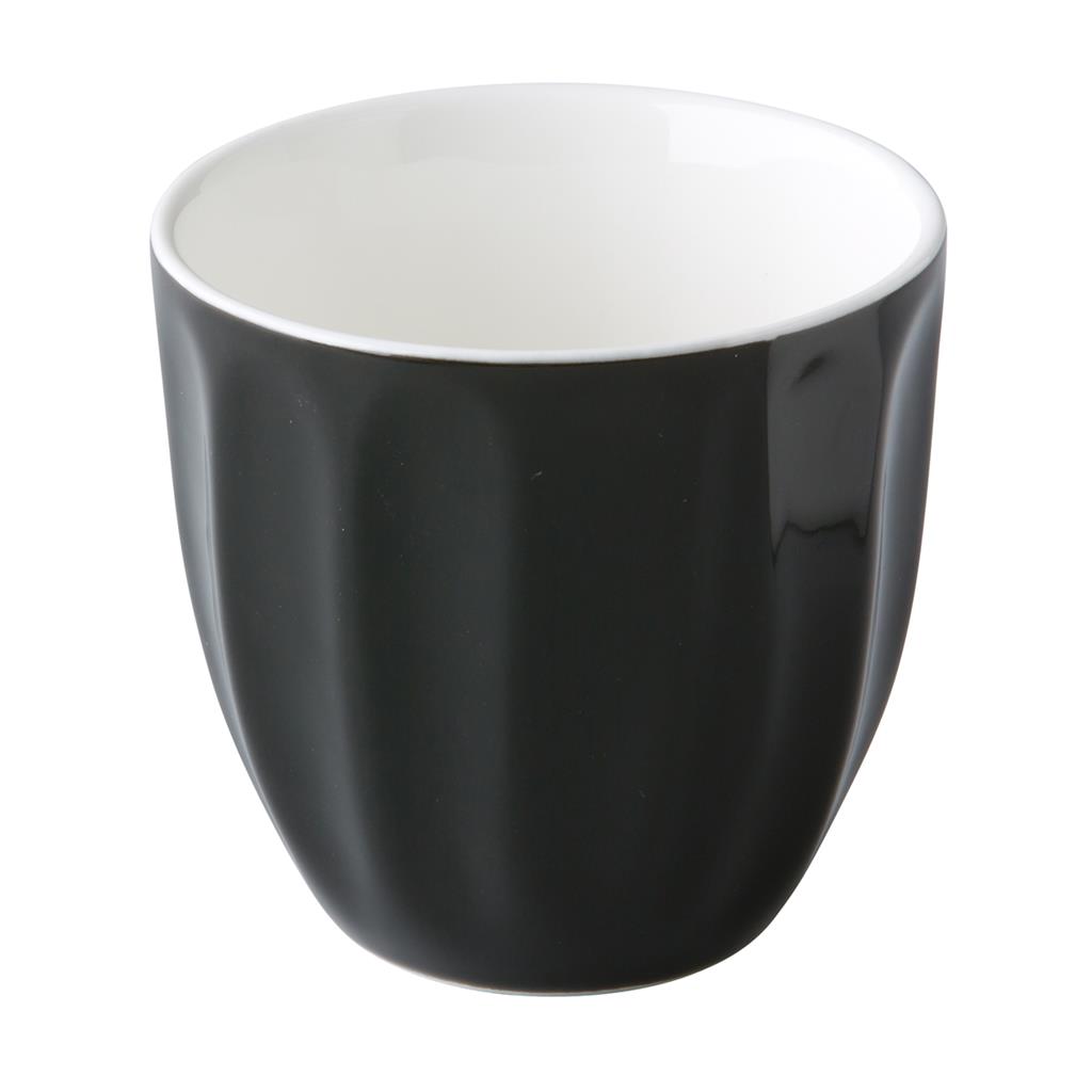 Koffie kop zonder oor 18 cl zwart