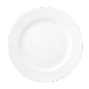 Bord 27 cm brede rand wit Gural Delta 