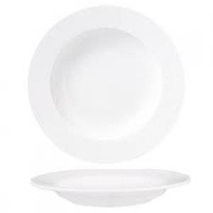 Diep bord 23 cm brede rand wit Gural Delta 