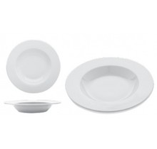 Diep pasta bord 30 cm brede rand wit Gural Delta 