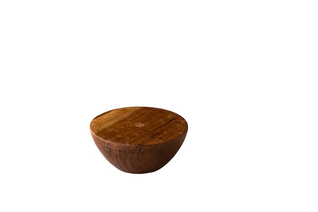 Bord 8,5 cm halve bol eikenhout Shapes