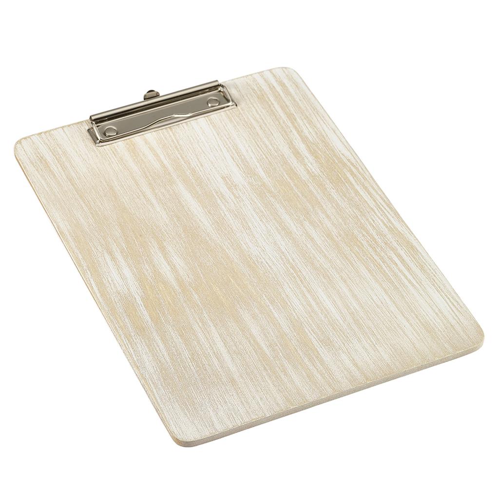 Houten klembord a4 white wash