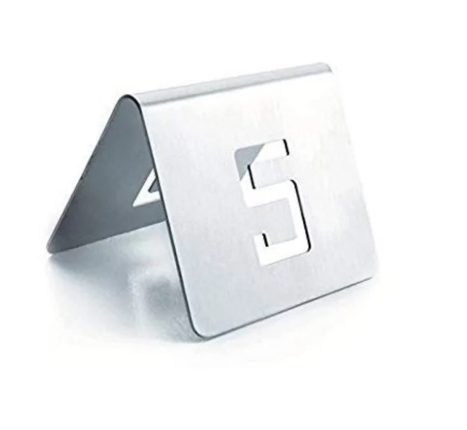 Tafelnummers 1 t/m 12 Inox