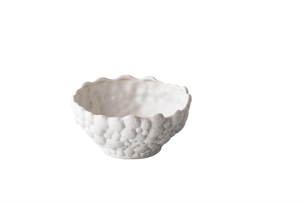 Kom 14,5 cm Bubble wit Raw by Kevala