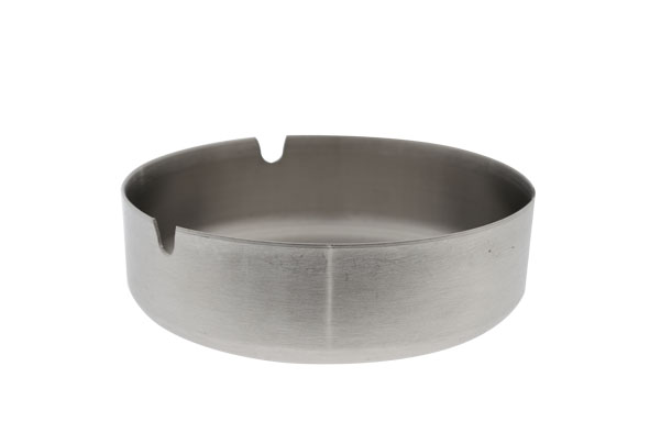 Asbak rond mat rvs 10 cm