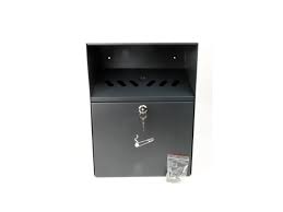 Wandasbak 24x8x35 cm zwart 