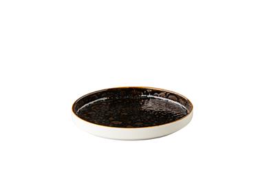 Bord opstaande rand 20,5 cm bruin Jersey