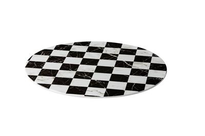 Plateau Geblokt 33 cm Zwart Melamine