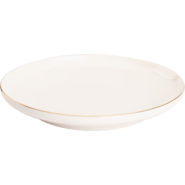 Bord 21 cm Wit Goud Ligne D'or