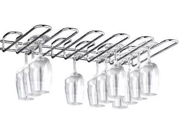 Glazenrek 46cm Verchroomd