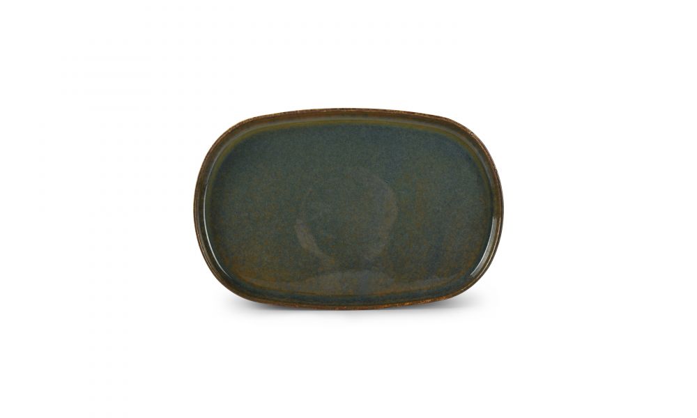 Bord Ovaal 34 x 22 x 2 cm Pila Groen