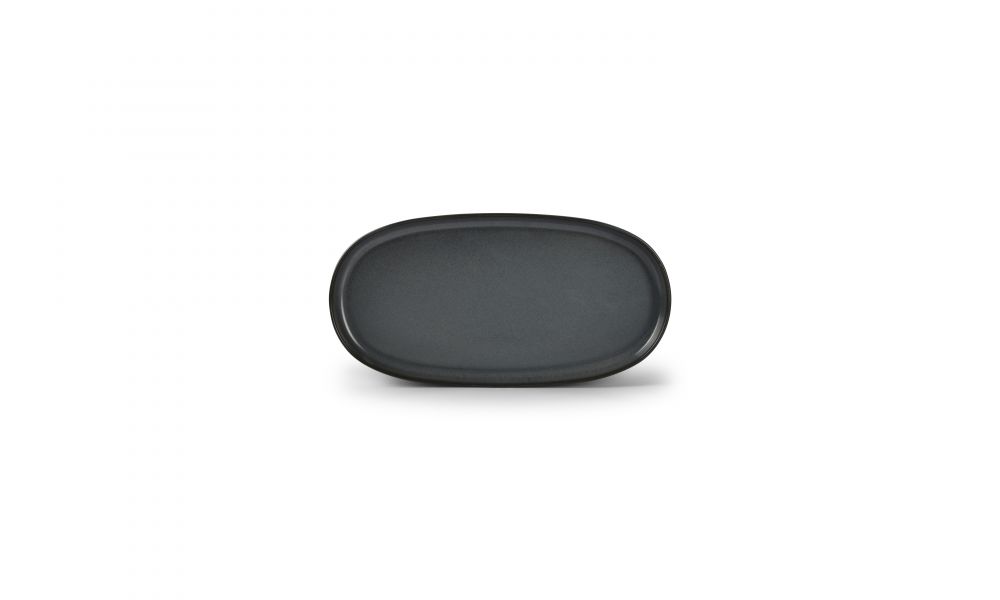 Bord Ovaal 30 x 15 x 2 cm Pila Donker Blauw