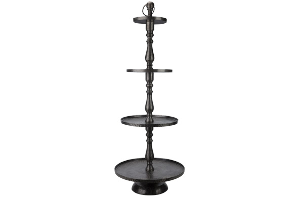 Etag&egrave;re 3-laags Zwart Brushed Cosy & Trendy