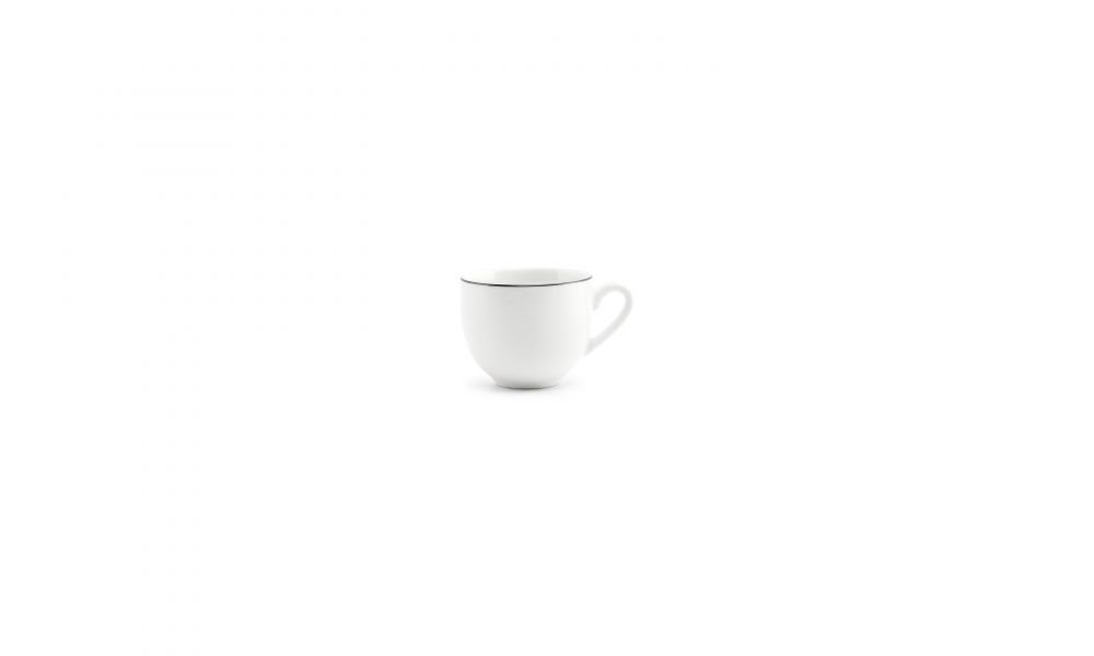 Espresso Kop Basic White Black Rim 10cl