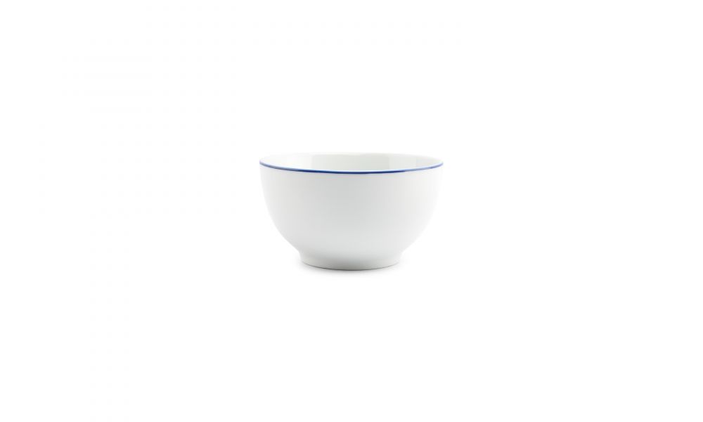 Kom Basic White Blue Rim 14cm