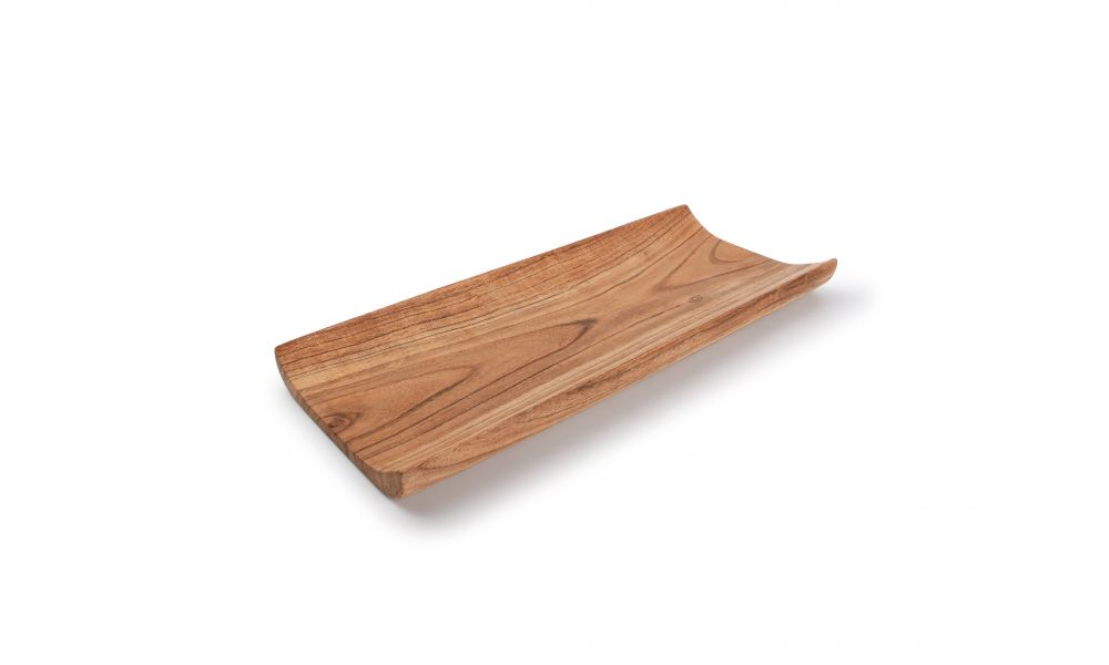 Serveerplank 35 x 14 cm Gebogen Rand Acacia Palla