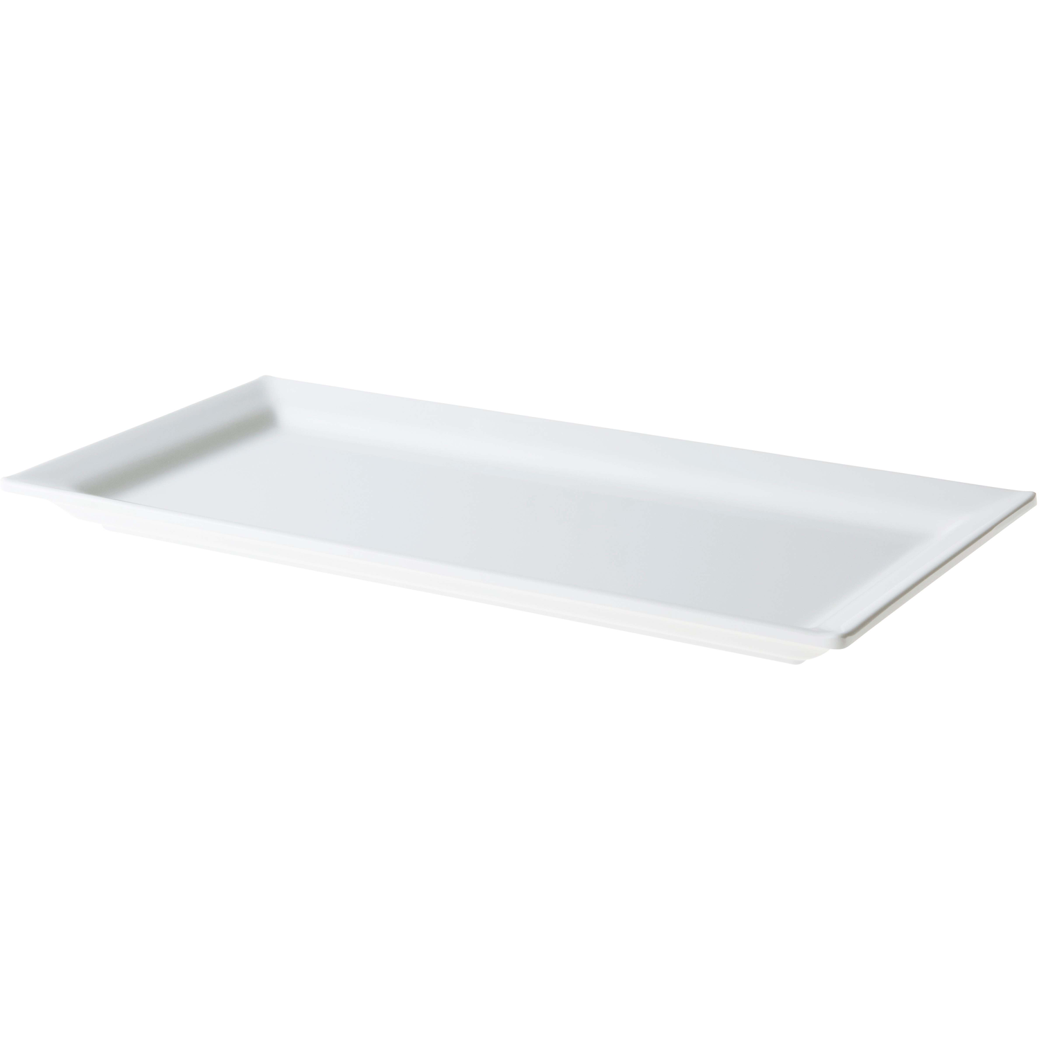 Bord 35,5 x 18 cm sushi rechthoek wit melamine