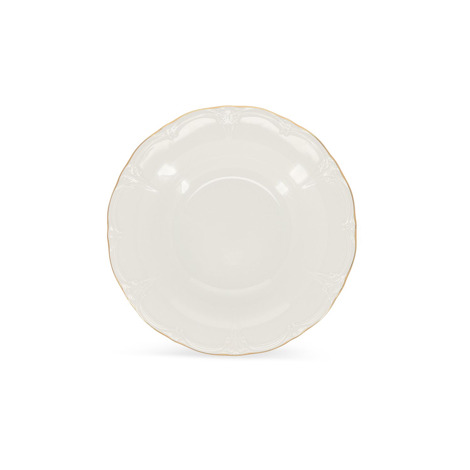 Diep bord 23,5 cm Retro gouden rand