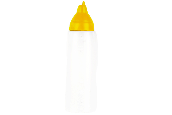 Doseerfles 50 cl wit/geel Araven