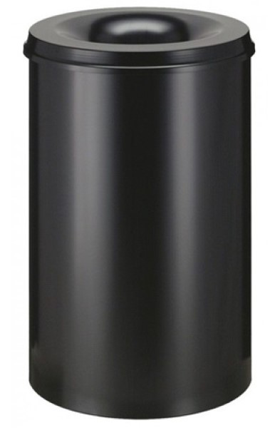 Papierbak zwart 50L metaal