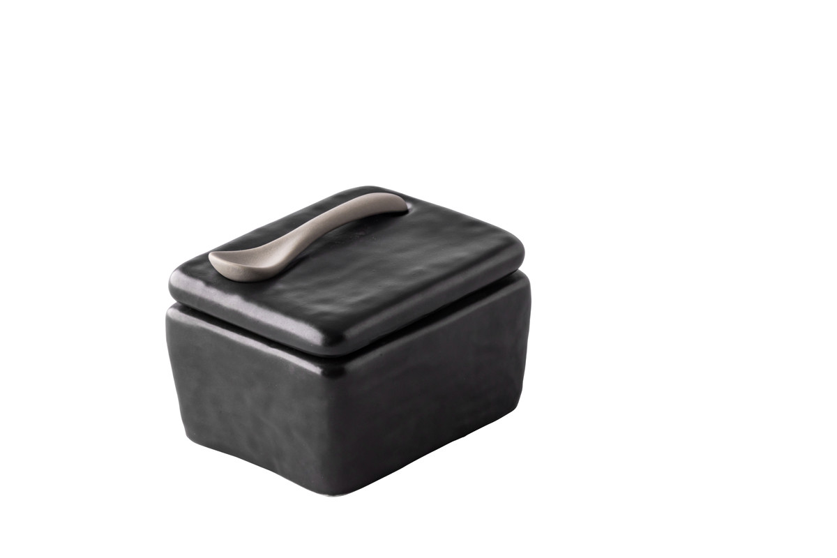 Peper en zout set met lepel Q Raw Oyster